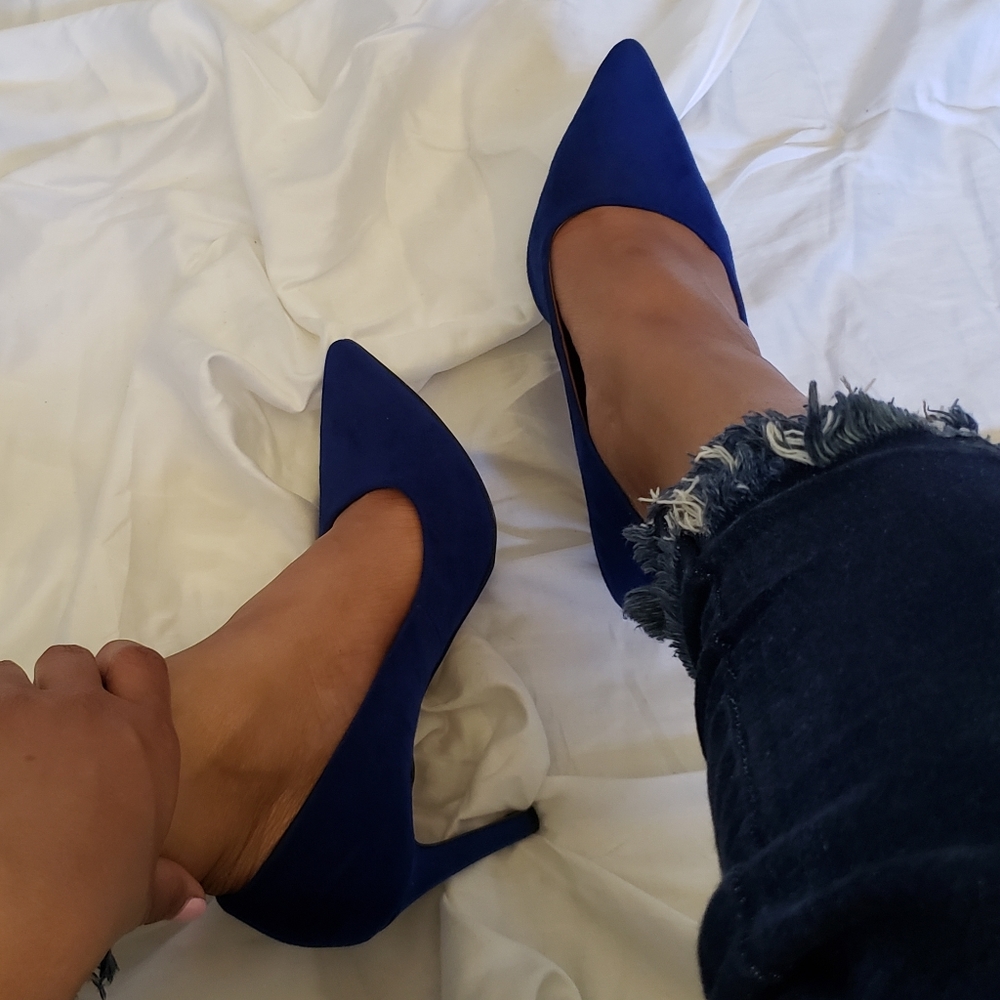 Royal Blue Christian Siriano Heels